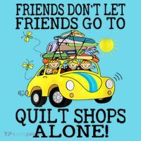 Friends Dont Let Friends Go To Quilt Shops Alone Kids T-Shirt thumb 4