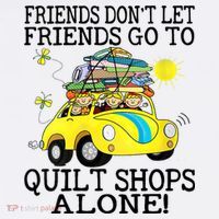 Friends Dont Let Friends Go To Quilt Shops Alone Mousepad thumb 1