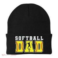 Funny Dad Life Softball Baseball Grandpa Father's Day Beanie thumb 0