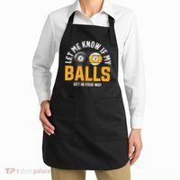 Father's Day Let Me Know If My Balls Get In Your Way Billiards Gift For Dad Apron thumb 2