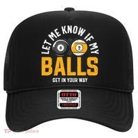 Father's Day Let Me Know If My Balls Get In Your Way Billiards Gift For Dad Hat thumb 0
