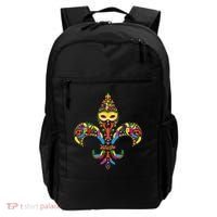 Fleur De Lis & Mardi Gras Mask New Orleans Souvenir Backpack thumb 0