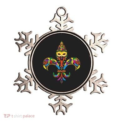 Fleur De Lis & Mardi Gras Mask New Orleans Souvenir Ornament