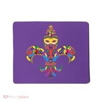 Fleur De Lis & Mardi Gras Mask New Orleans Souvenir Mousepad thumb 0