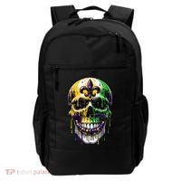 Fleur De Lis Mardi Gras Skull Backpack thumb 0