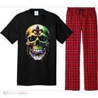 Fleur De Lis Mardi Gras Skull Pajama Set thumb 0