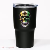 Fleur De Lis Mardi Gras Skull Tumbler thumb 0
