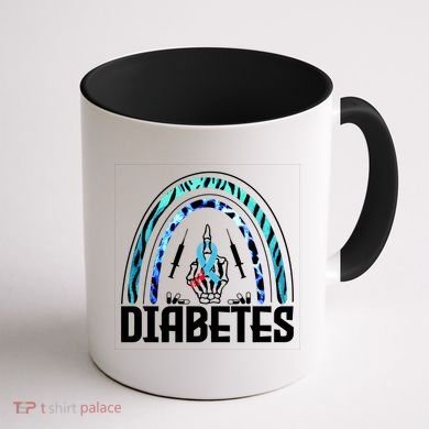 Fuck Diabetes Logo Awareness Coffee Mug back