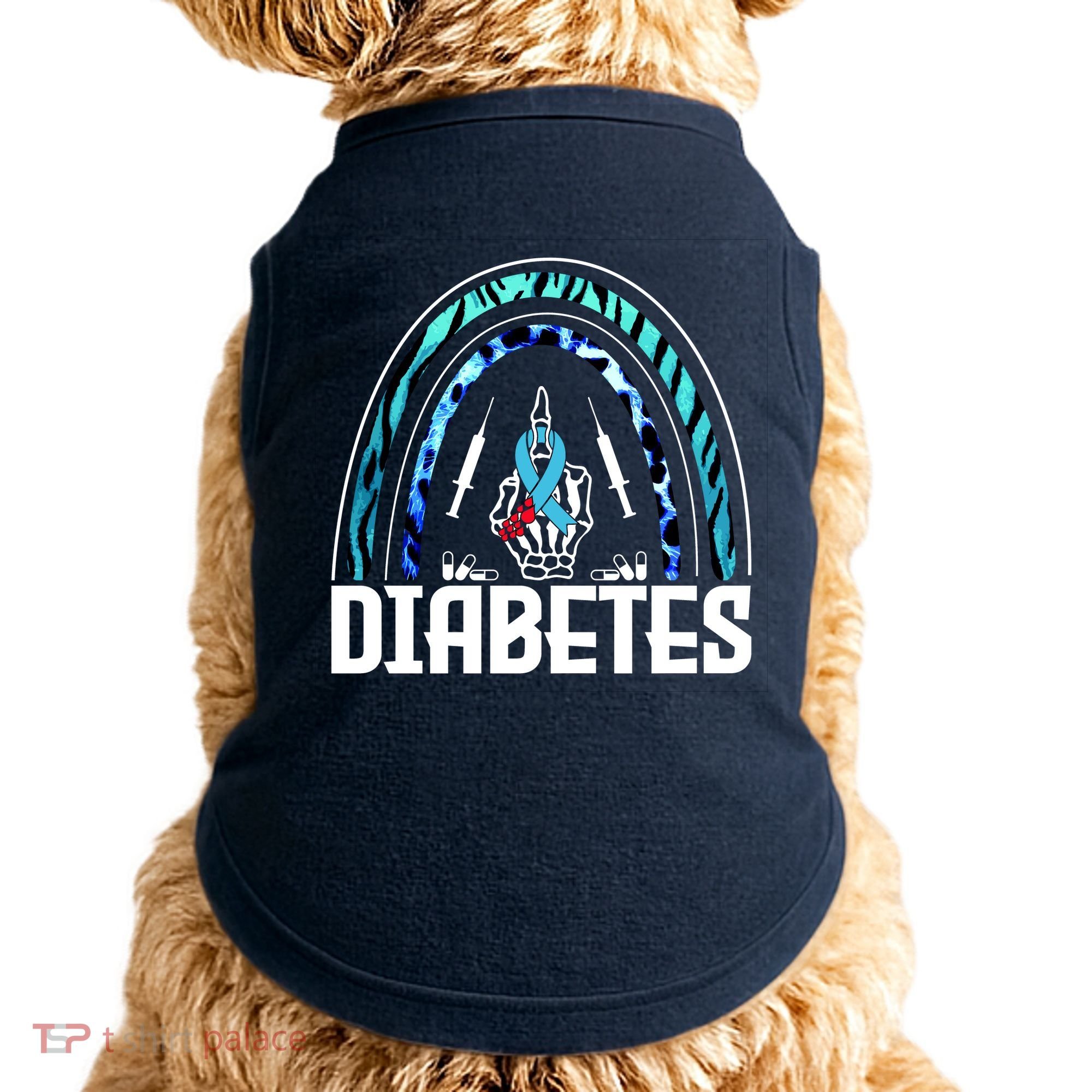 Fuck Diabetes Logo Awareness Doggie Tank