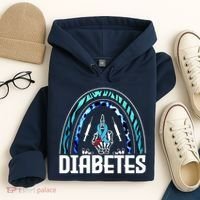 Fuck Diabetes Logo Awareness Hoodie thumb 4