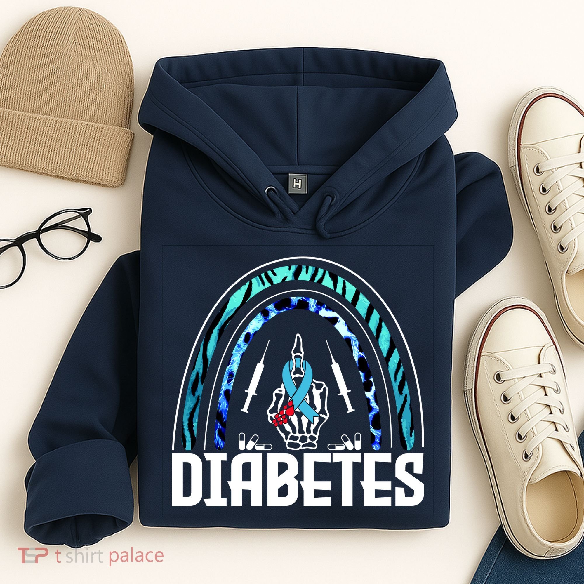 Fuck Diabetes Logo Awareness Hoodie