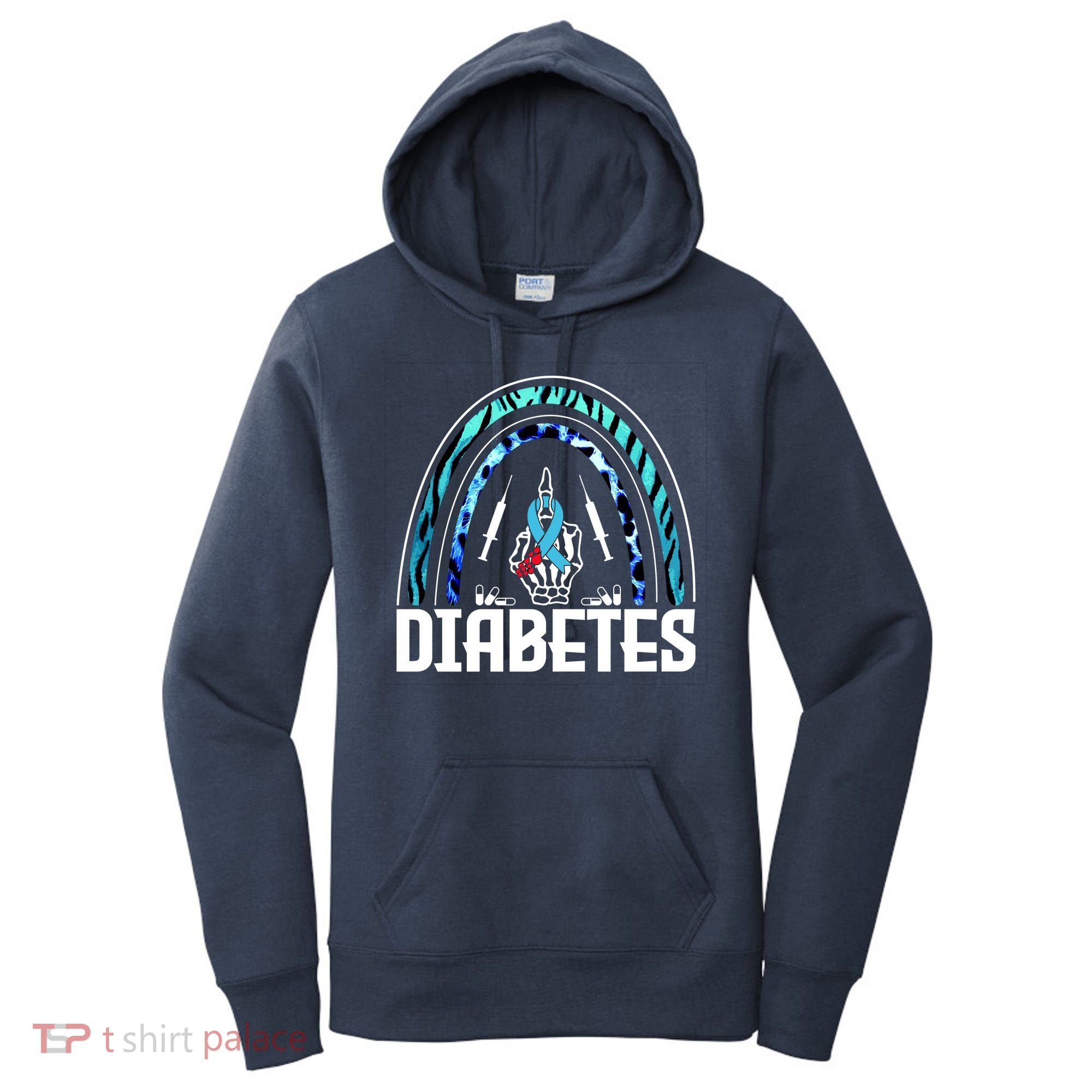 Fuck Diabetes Logo Awareness Women's Hoodie