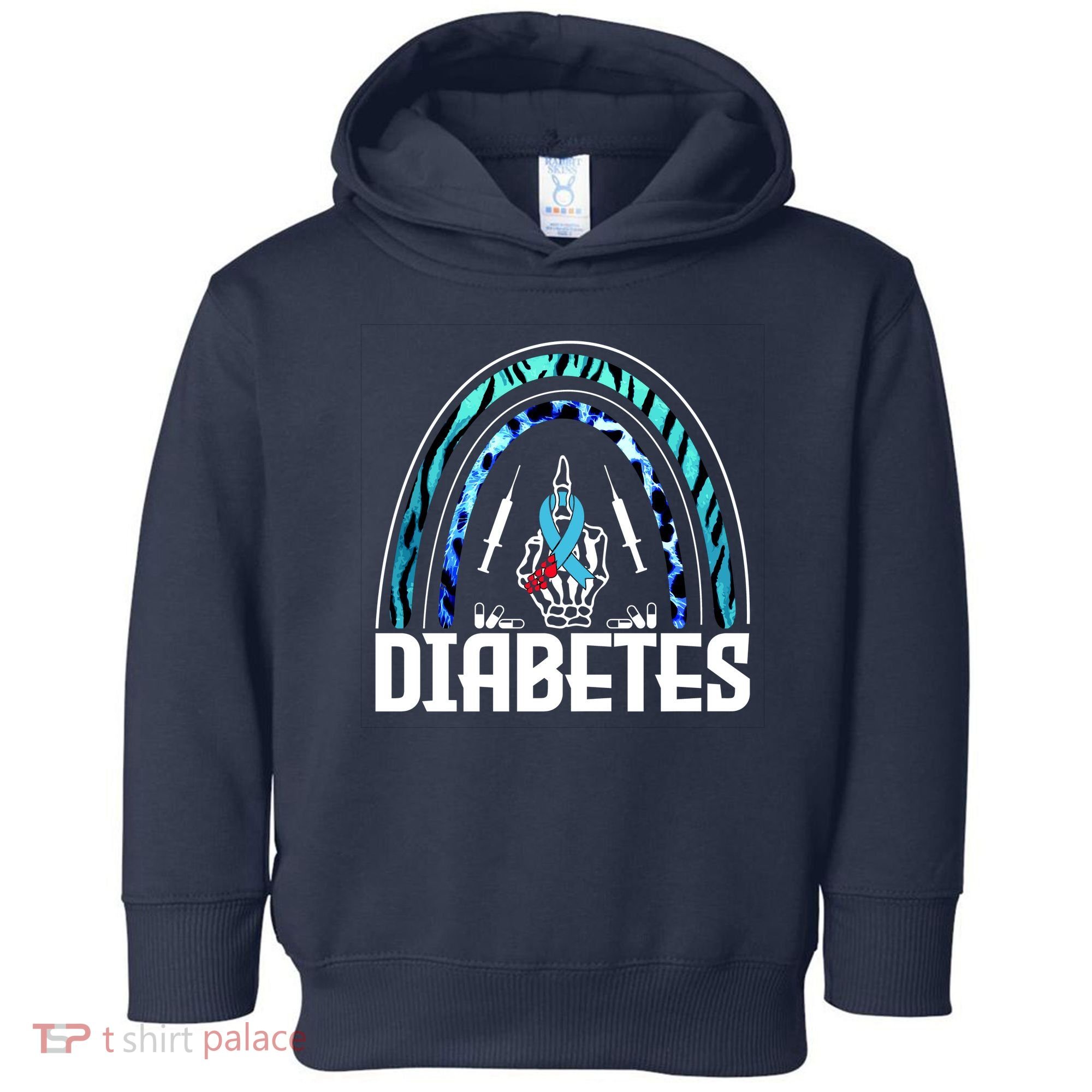 Fuck Diabetes Logo Awareness Toddler Hoodie