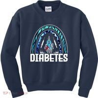 Fuck Diabetes Logo Awareness Kids Sweatshirt thumb 0