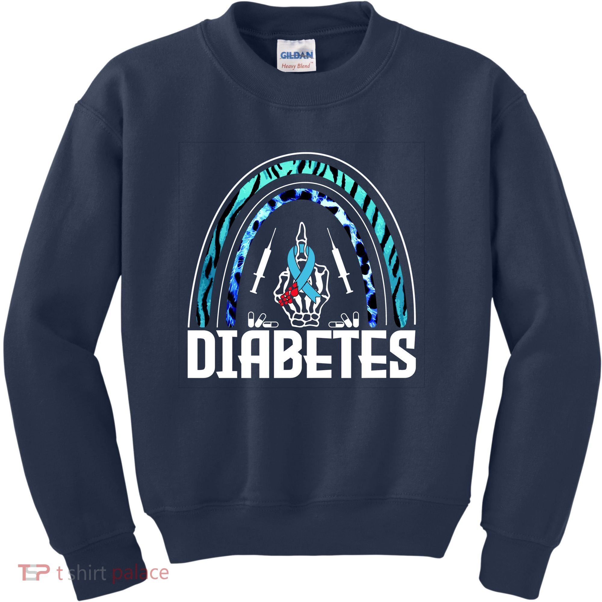 Fuck Diabetes Logo Awareness Kids Sweatshirt
