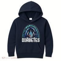 Fuck Diabetes Logo Awareness Kids Hoodie thumb 0
