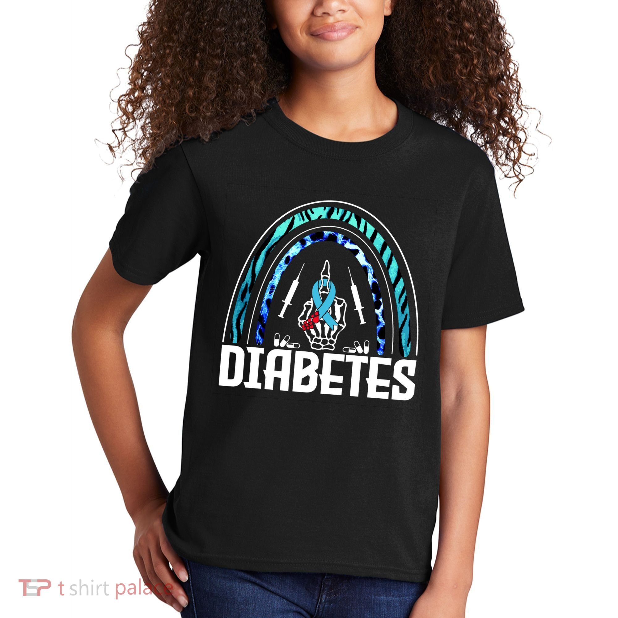 Fuck Diabetes Logo Awareness Kids T-Shirt
