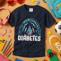 Fuck Diabetes Logo Awareness Kids T-Shirt thumb 3