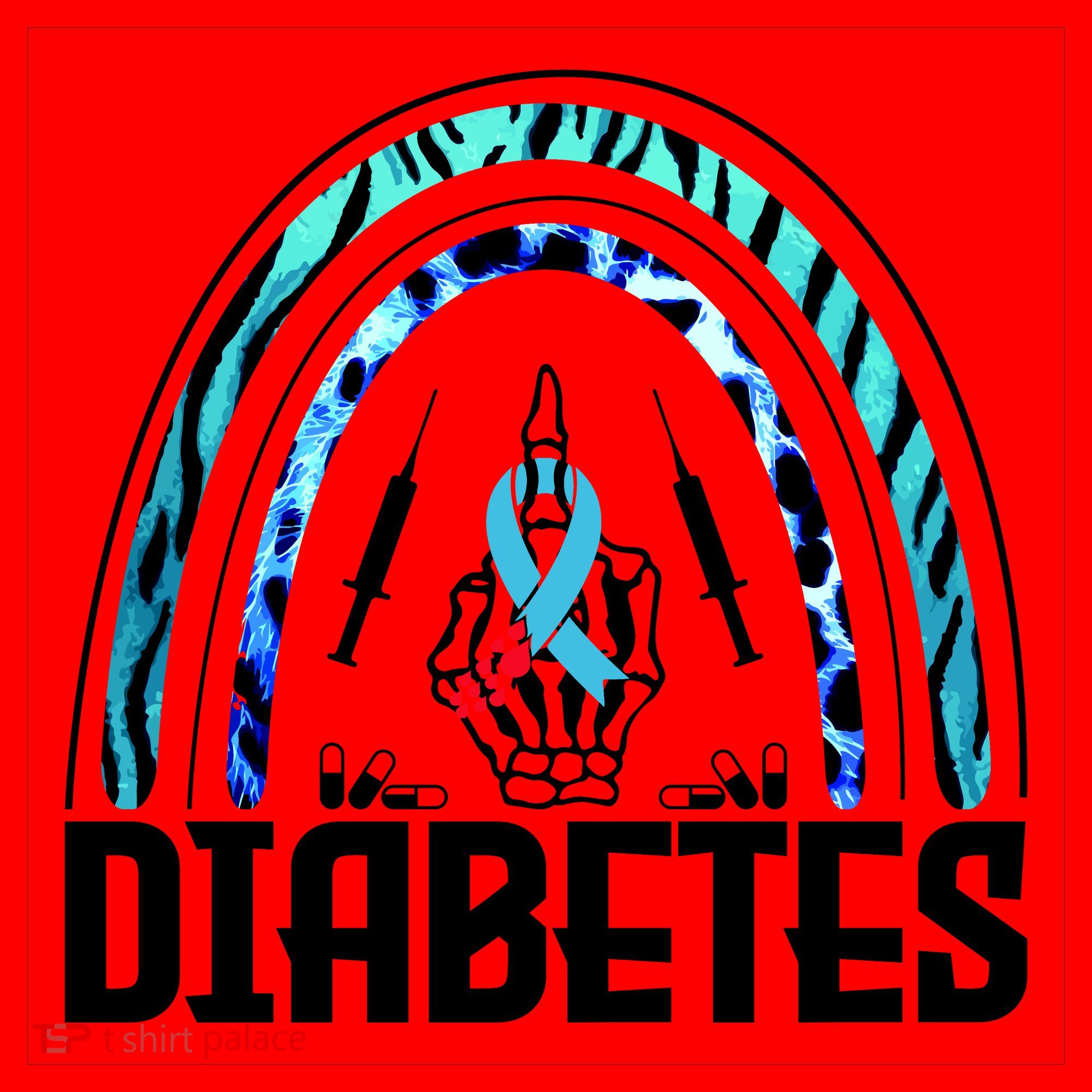 Fuck Diabetes Logo Awareness Santa Hat