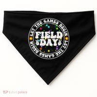 Field Day Let The Games Begin Teachers Field Day USA-Made Doggie Bandana thumb 0