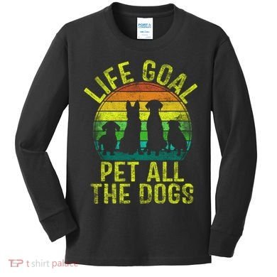 Funny Dog Lover Gift Kids Long Sleeve Shirt