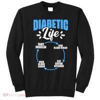 Funny Diabetic Life Cycle Diabetes Awareness Sweatshirt thumb 0