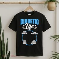 Funny Diabetic Life Cycle Diabetes Awareness T-Shirt thumb 2