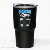 Funny Diabetic Life Cycle Diabetes Awareness Tumbler thumb 0