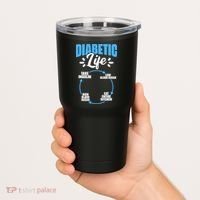 Funny Diabetic Life Cycle Diabetes Awareness Tumbler thumb 2