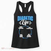 Funny Diabetic Life Cycle Diabetes Awareness Women's Tank Top thumb 0