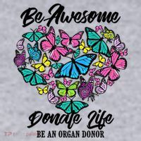 Funny Donate Life Be An Organ Donor Cute Donation Gift Women's Sweatshirt thumb 2