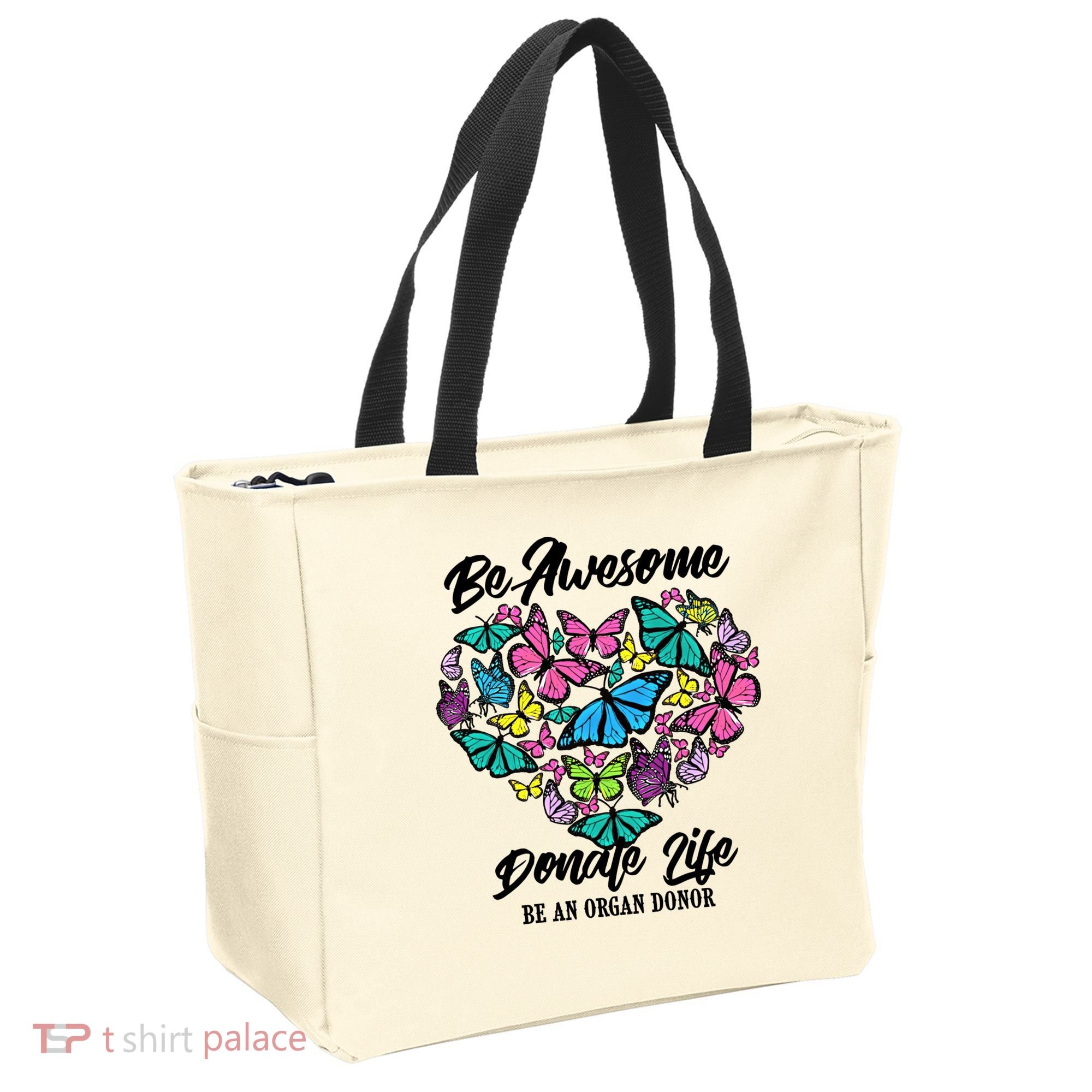 Funny Donate Life Be An Organ Donor Cute Donation Gift Tote Bag