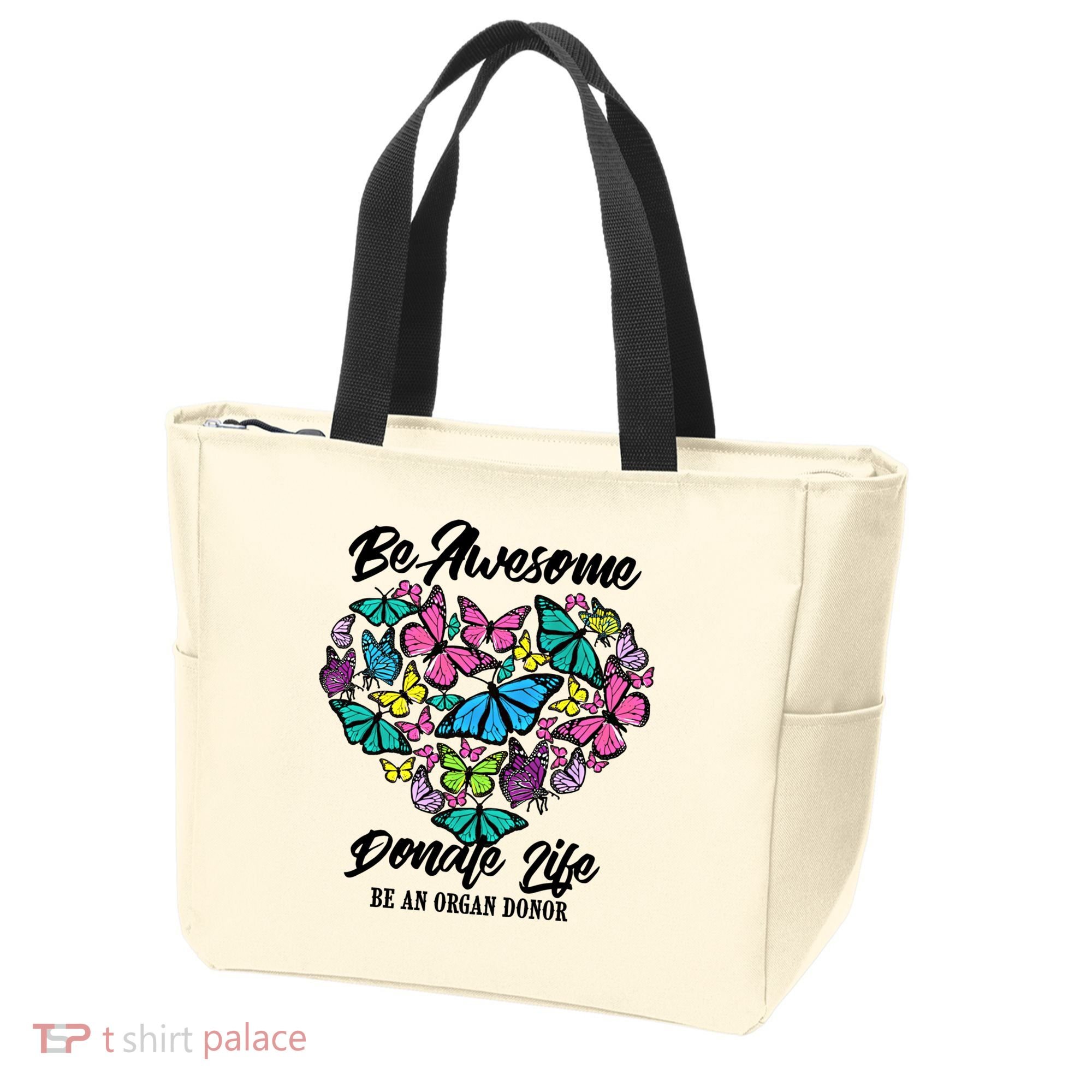 Funny Donate Life Be An Organ Donor Cute Donation Gift Tote Bag