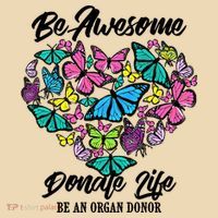 Funny Donate Life Be An Organ Donor Cute Donation Gift Tote Bag thumb 4