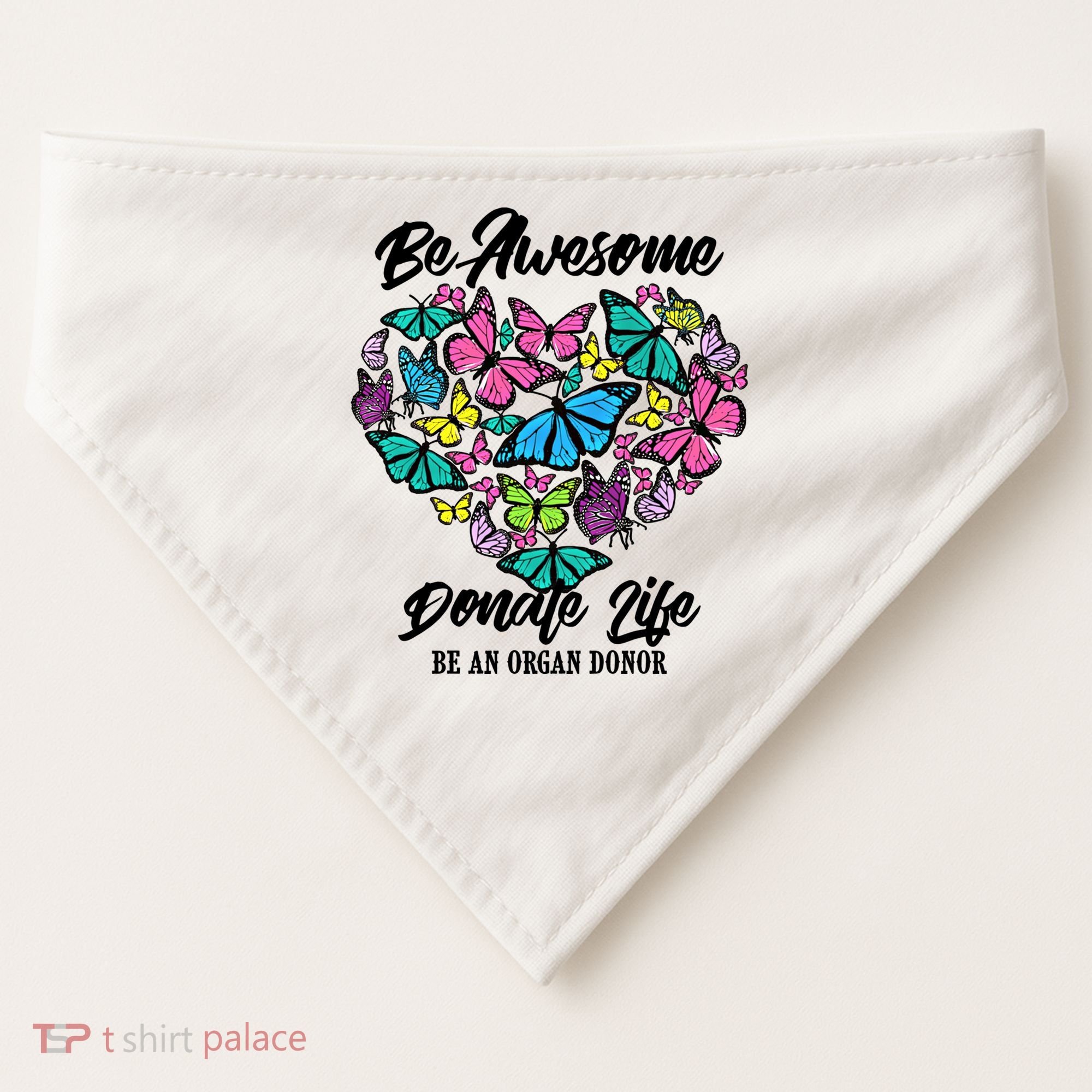 Funny Donate Life Be An Organ Donor Cute Donation Gift USA-Made Doggie Bandana