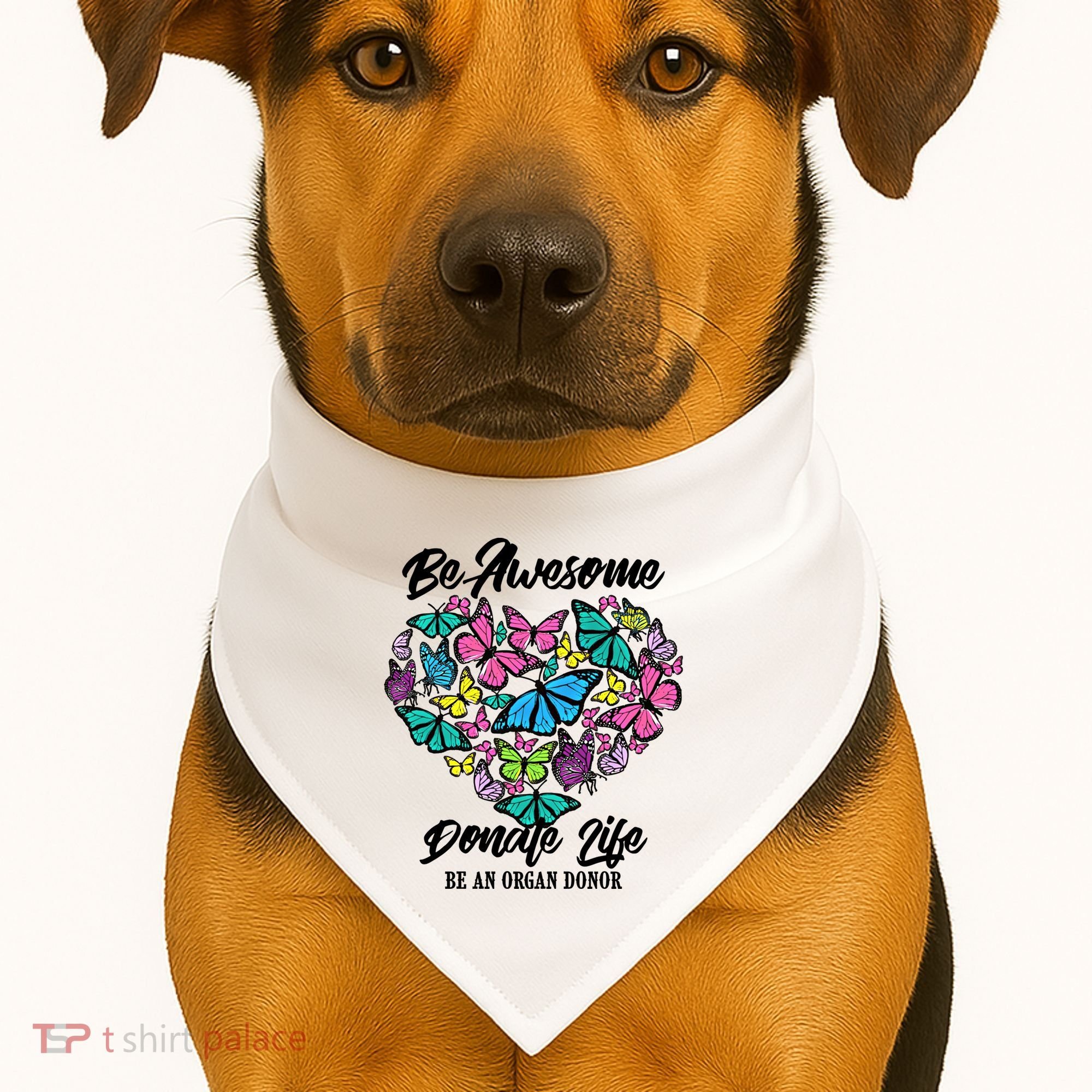 Funny Donate Life Be An Organ Donor Cute Donation Gift USA-Made Doggie Bandana