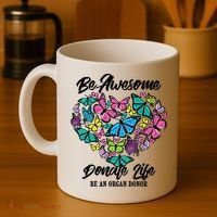 Funny Donate Life Be An Organ Donor Cute Donation Gift Coffee Mug thumb 4