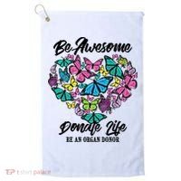 Funny Donate Life Be An Organ Donor Cute Donation Gift Golf Towel thumb 0