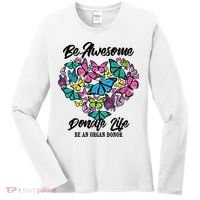 Funny Donate Life Be An Organ Donor Cute Donation Gift Women's Long Sleeve Shirt thumb 0