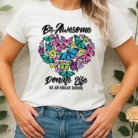 Funny Donate Life Be An Organ Donor Cute Donation Gift Women's T-Shirt thumb 2