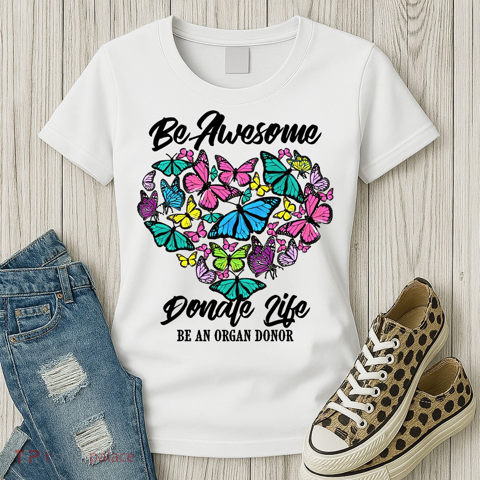 Funny Donate Life Be An Organ Donor Cute Donation Gift Women's T-Shirt
