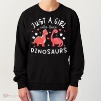 funny Dinosaur Lover Tee Dino Women's Sweatshirt thumb 0