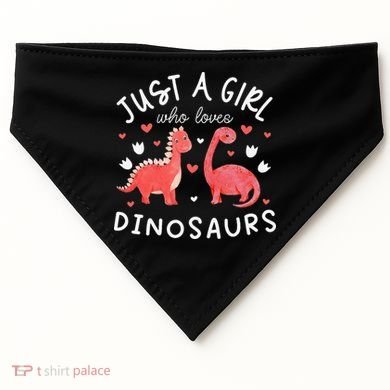 funny Dinosaur Lover Tee Dino USA-Made Doggie Bandana