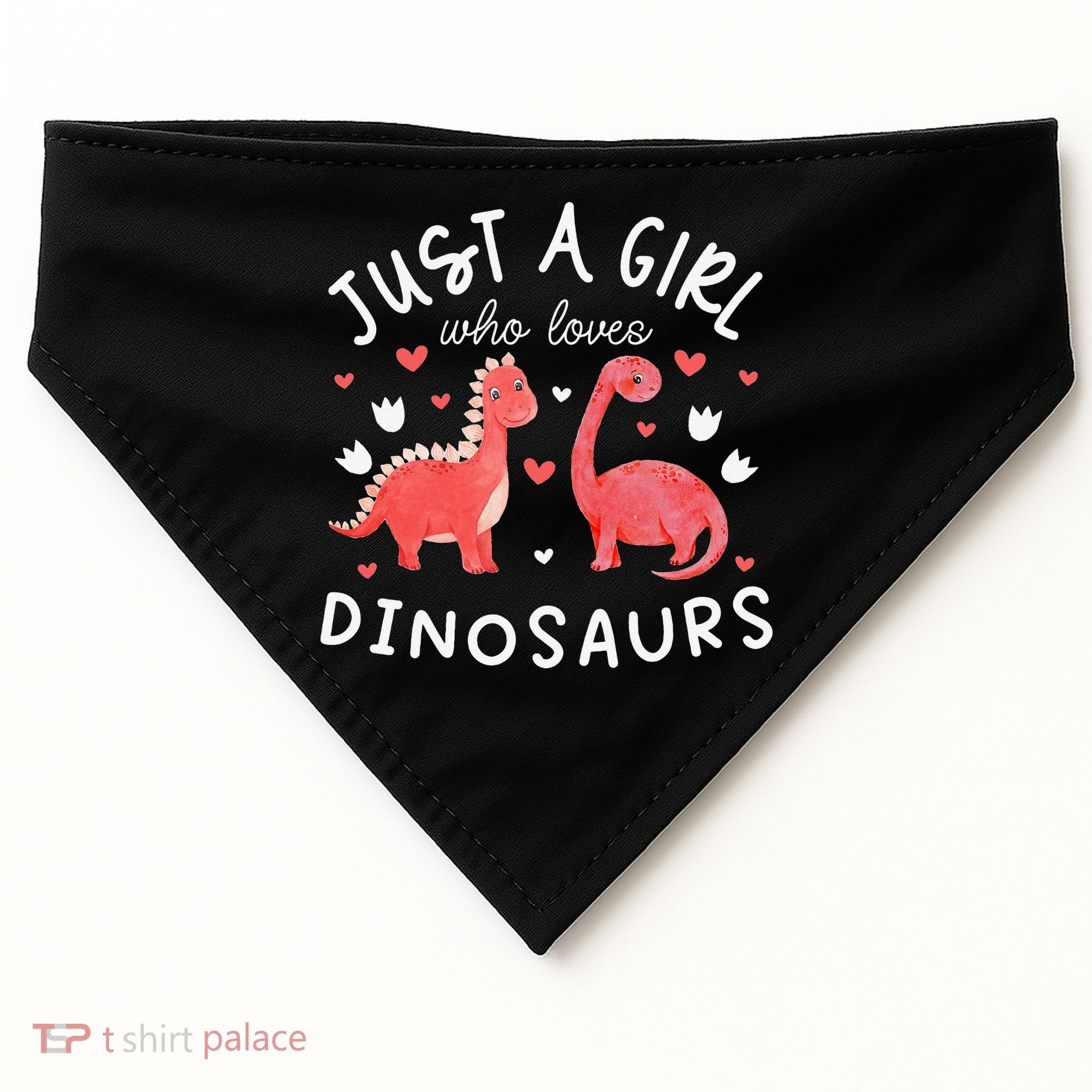 funny Dinosaur Lover Tee Dino USA-Made Doggie Bandana