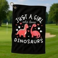 funny Dinosaur Lover Tee Dino Golf Towel thumb 1