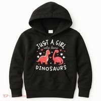 funny Dinosaur Lover Tee Dino Kids Hoodie thumb 0