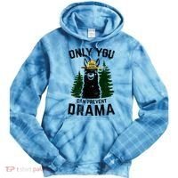 Funny Drama Llama Only You Can Prevent Drama Sarcastic Lover Tie Dye Hoodie thumb 0