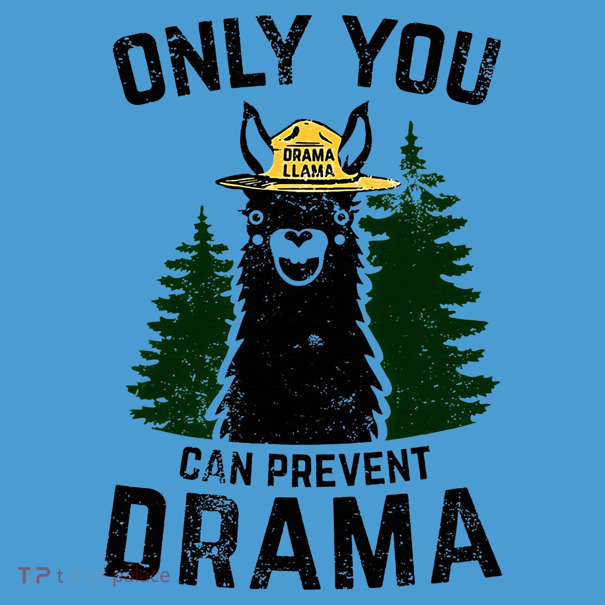 Funny Drama Llama Only You Can Prevent Drama Sarcastic Lover Tie Dye Hoodie