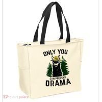 Funny Drama Llama Only You Can Prevent Drama Sarcastic Lover Tote Bag thumb 2