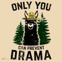 Funny Drama Llama Only You Can Prevent Drama Sarcastic Lover Tote Bag thumb 4